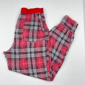 Victoria's Secret PINK Plaid Pajama Pants Holiday Red Women's Size Medium